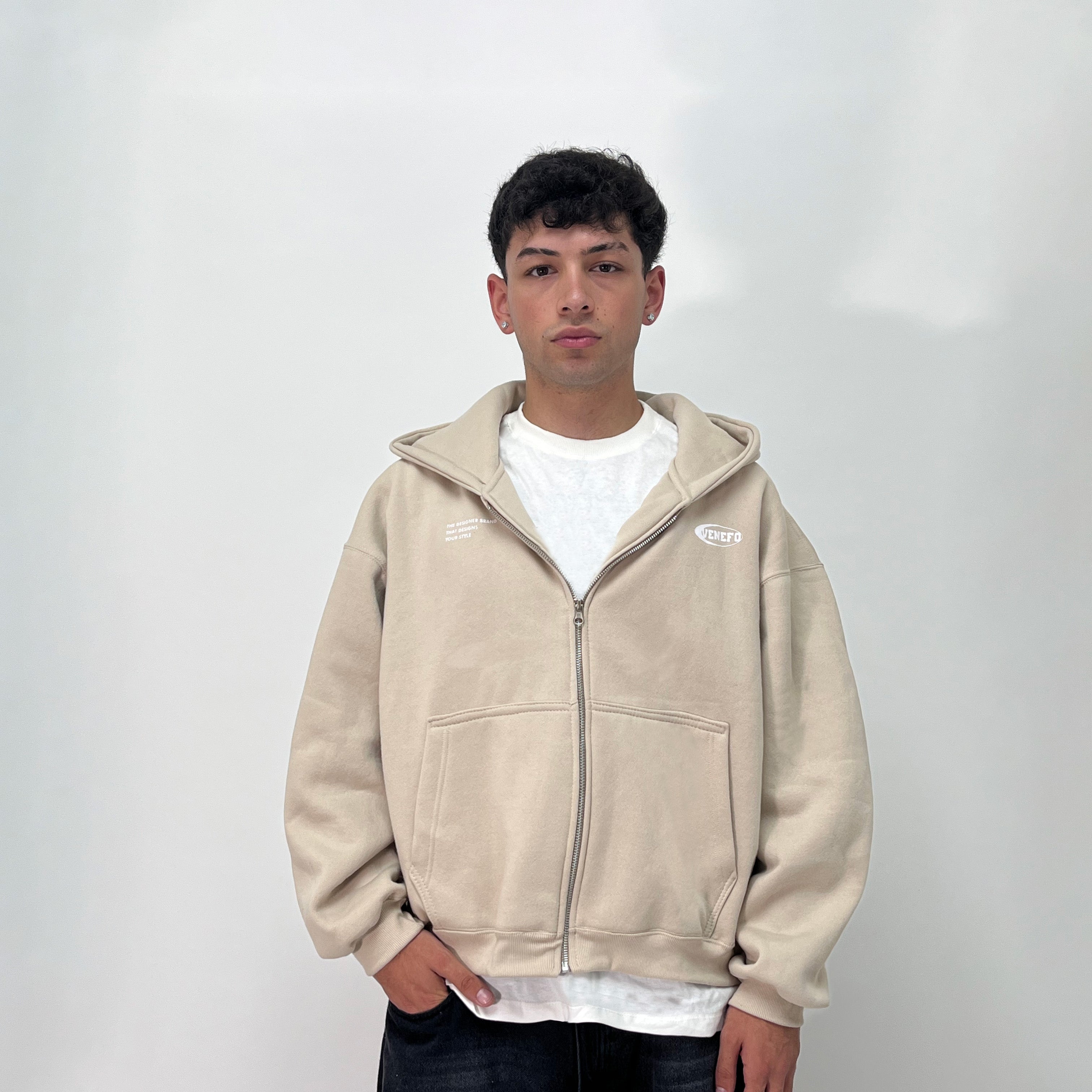 Campera de felpa (Boxy Fit)