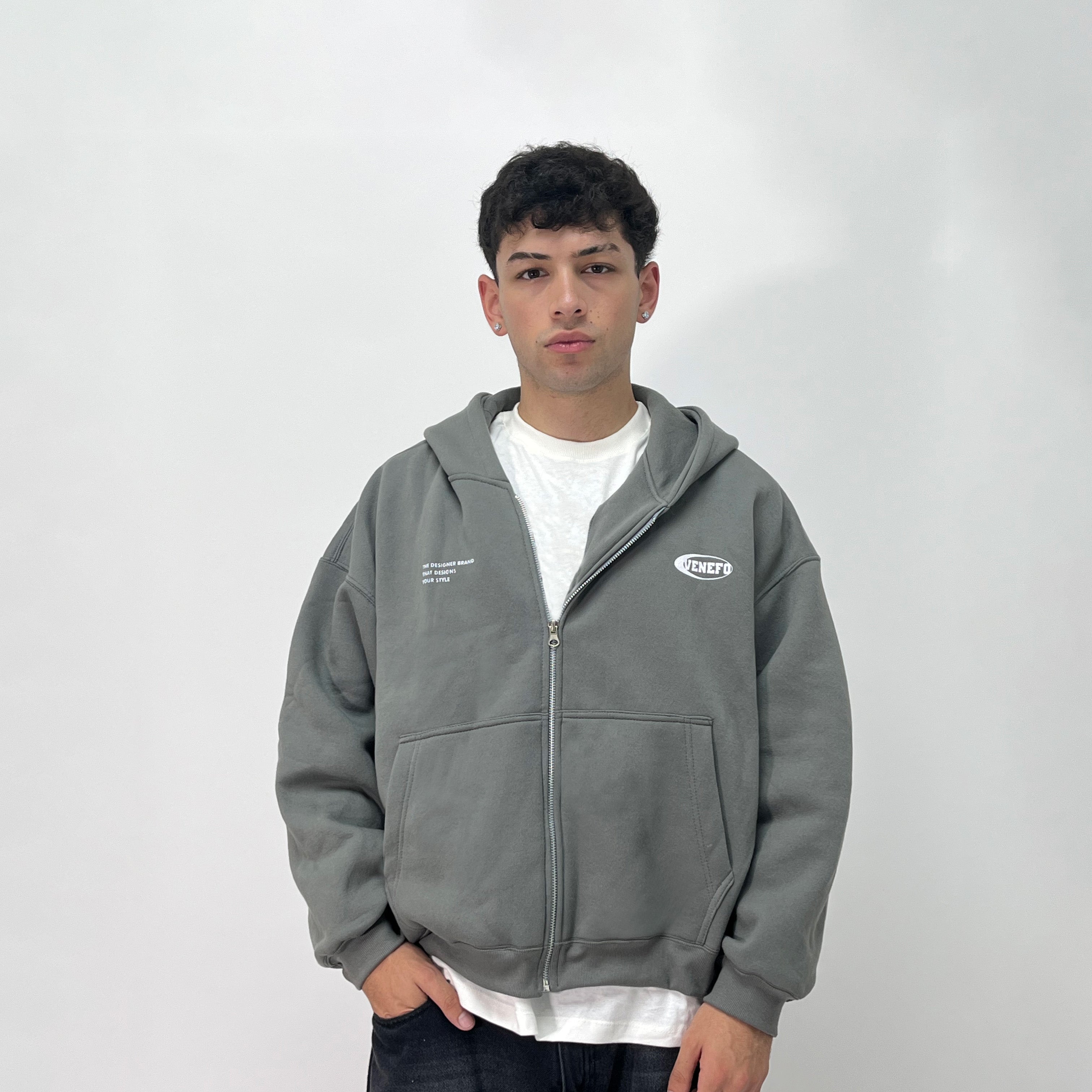 Campera de felpa (Boxy Fit)