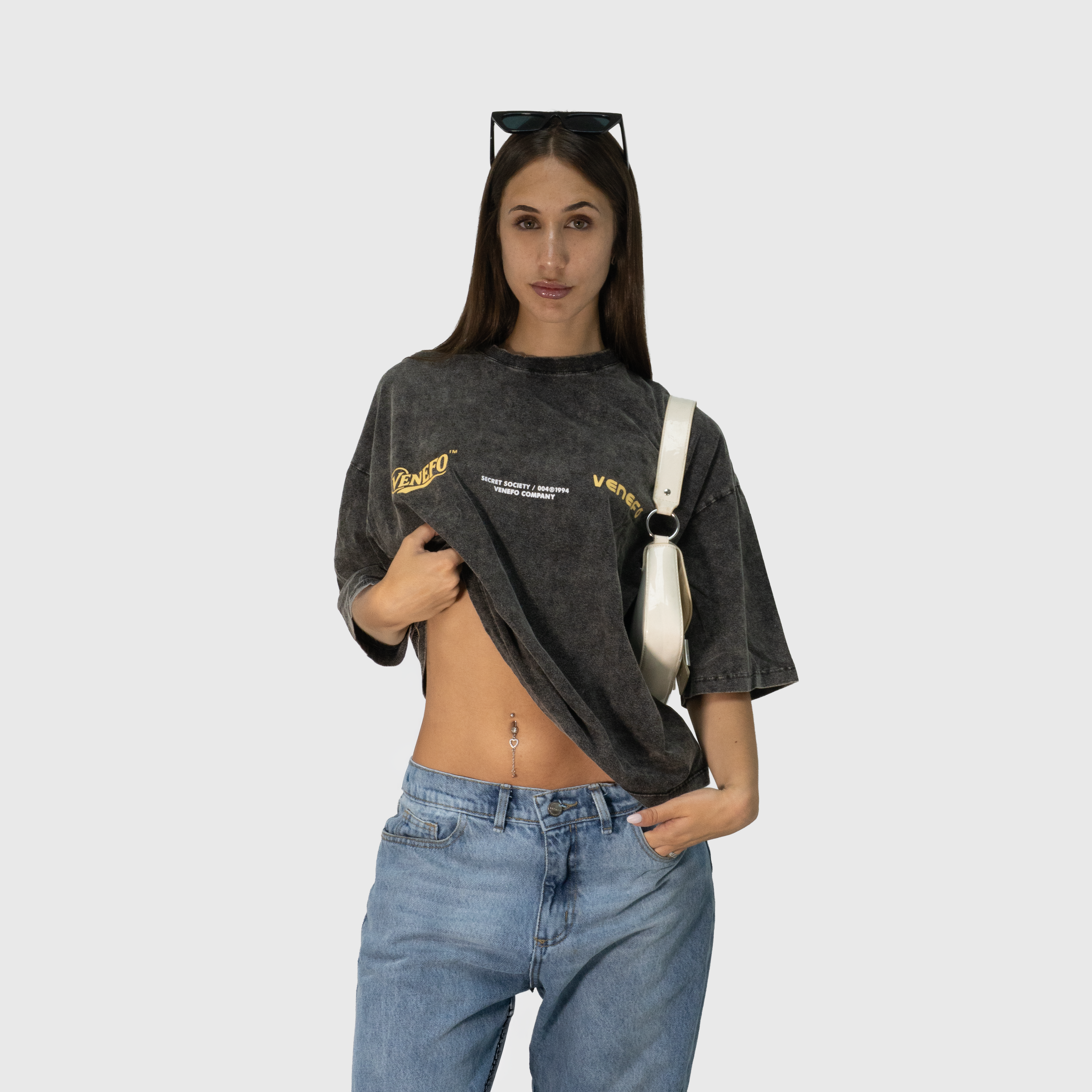 Remera VENEFO Acid Washed (Amarillo)