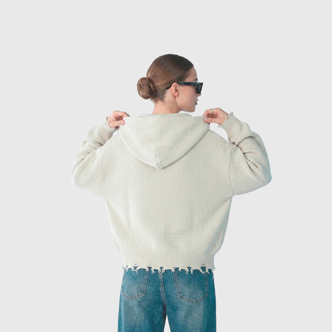Sweater Double Zip (Beige) (Collection 03)