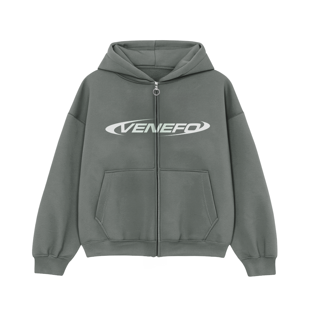 Zip Hoodie (VENEFO) (Boxy Fit)
