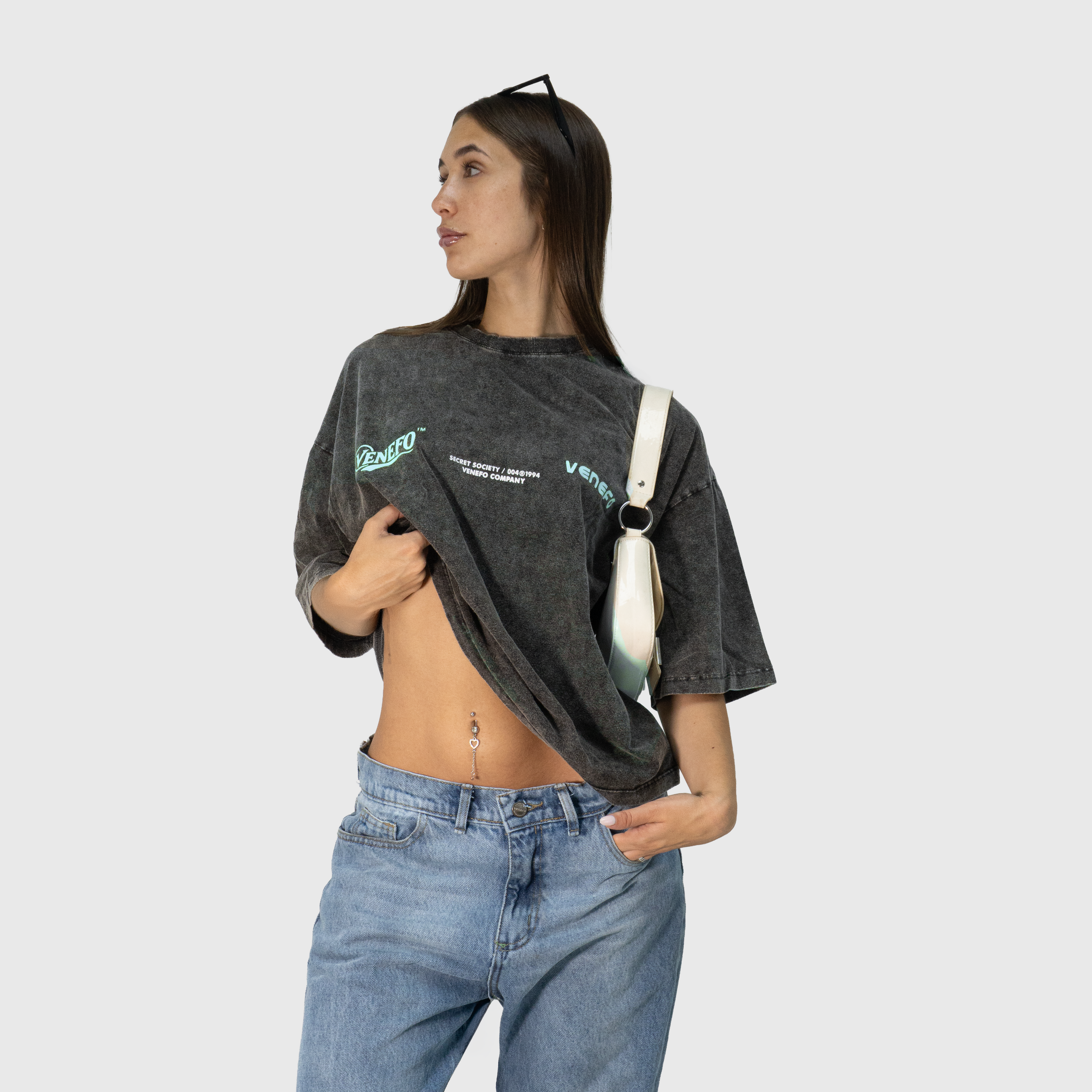 Remera VENEFO Acid Washed (Celeste)