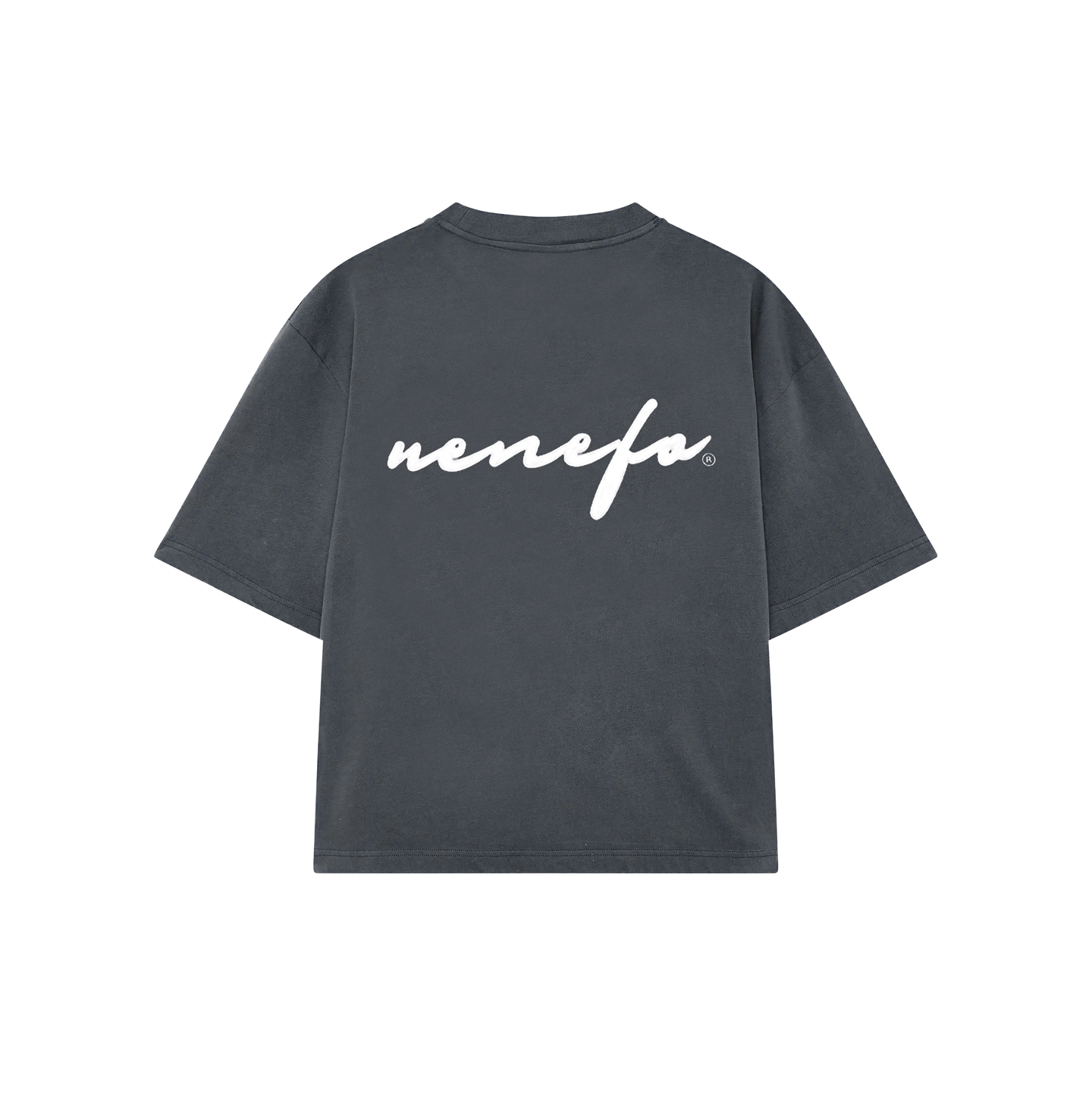 Remera Cursive (Oversize) (Gris)