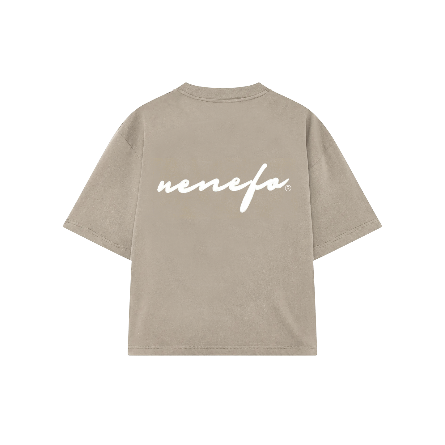 Remera Cursive (Oversize) (Beige)