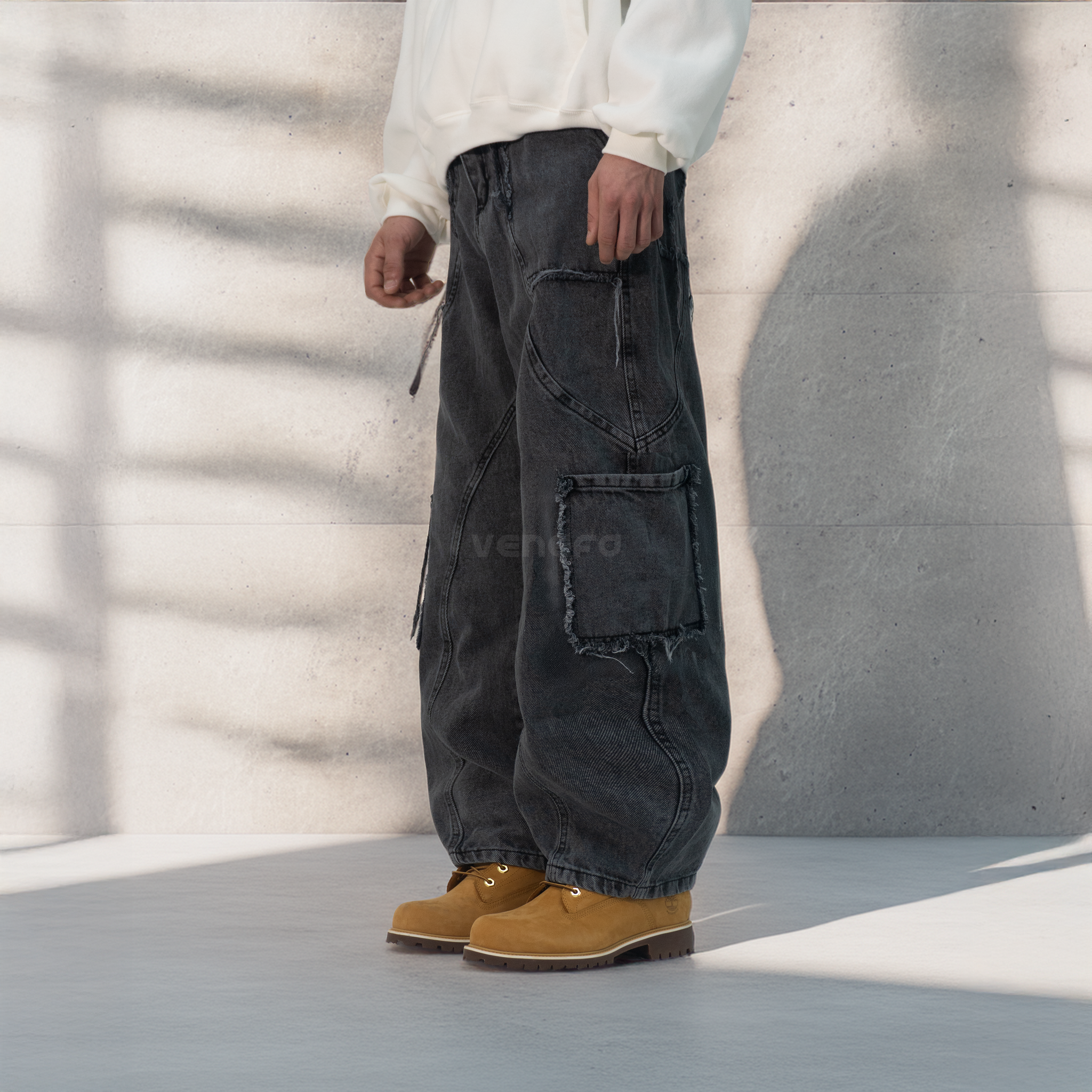 Jean Ultra Baggy Negro XXIV