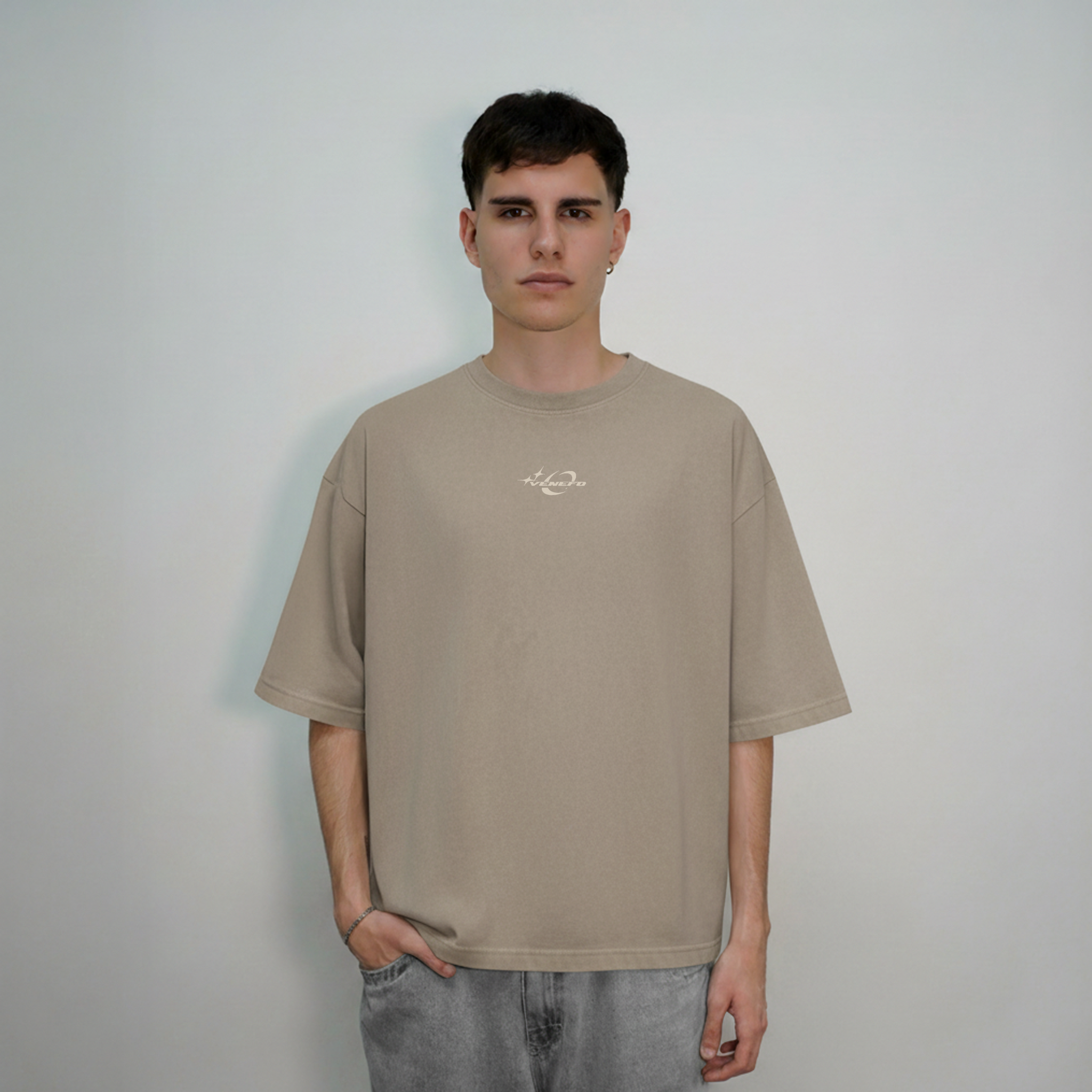 Remera Hc (Oversize) (Beige)