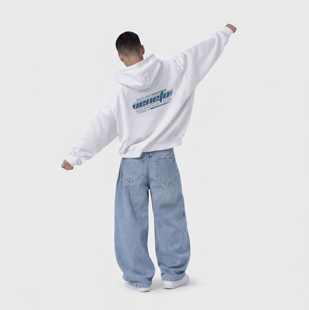 Hoodie Barcode (Blanco)