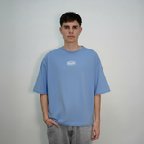 Remera Secret (Oversize) (Celeste)