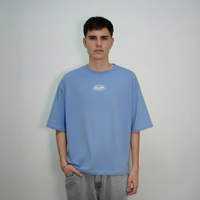 Remera Secret (Oversize) (Celeste)