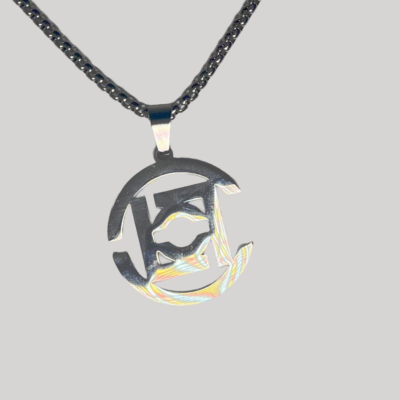 Collar Abstracto Acero