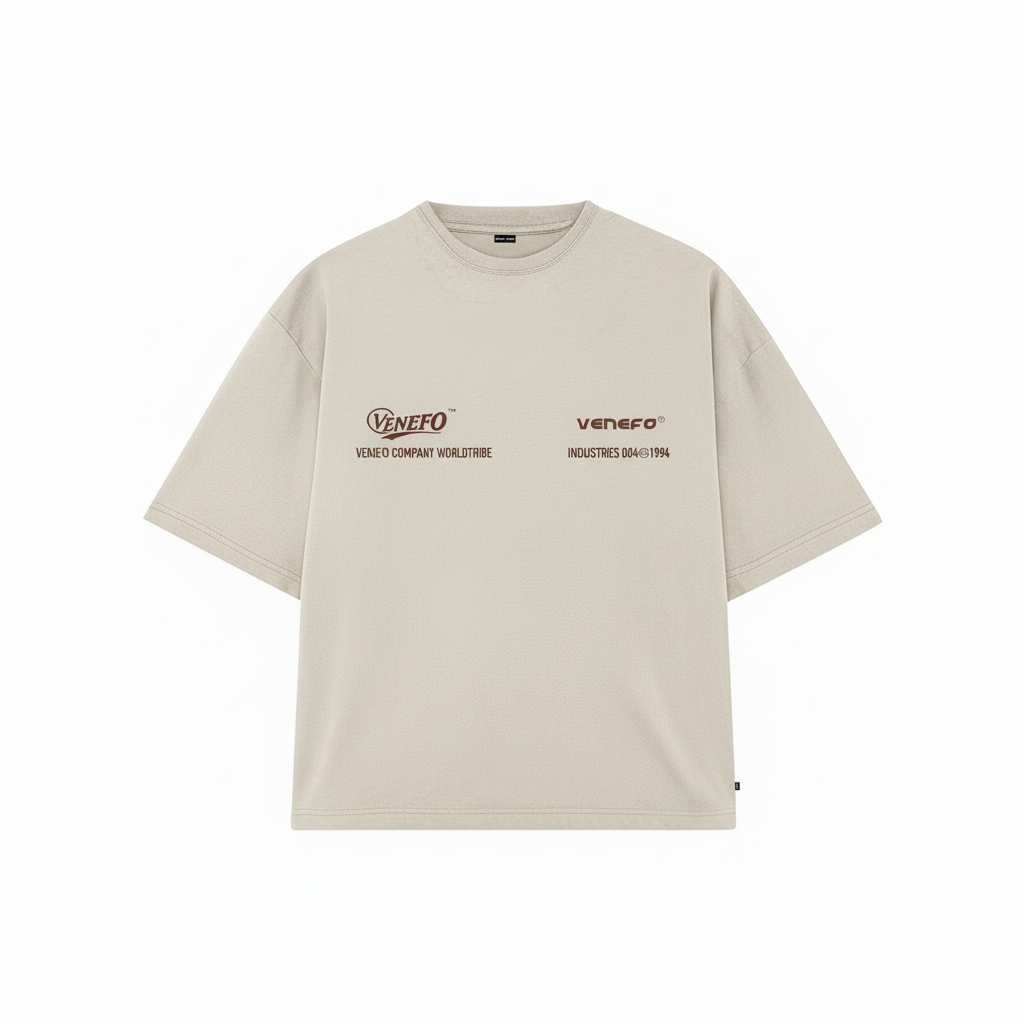 Remera VC Industries (Oversize) (Beige Claro)