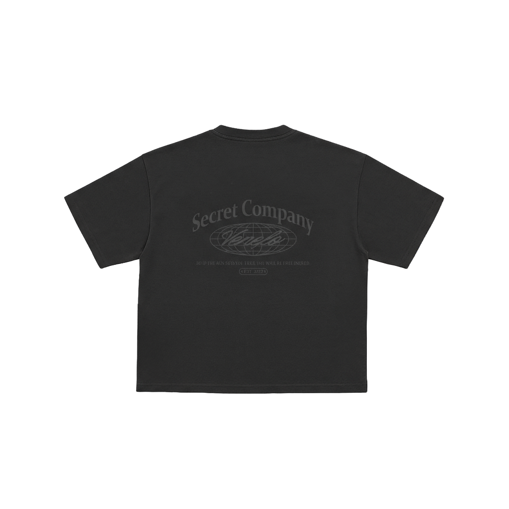 Remera Secret (Oversize) (Negra)