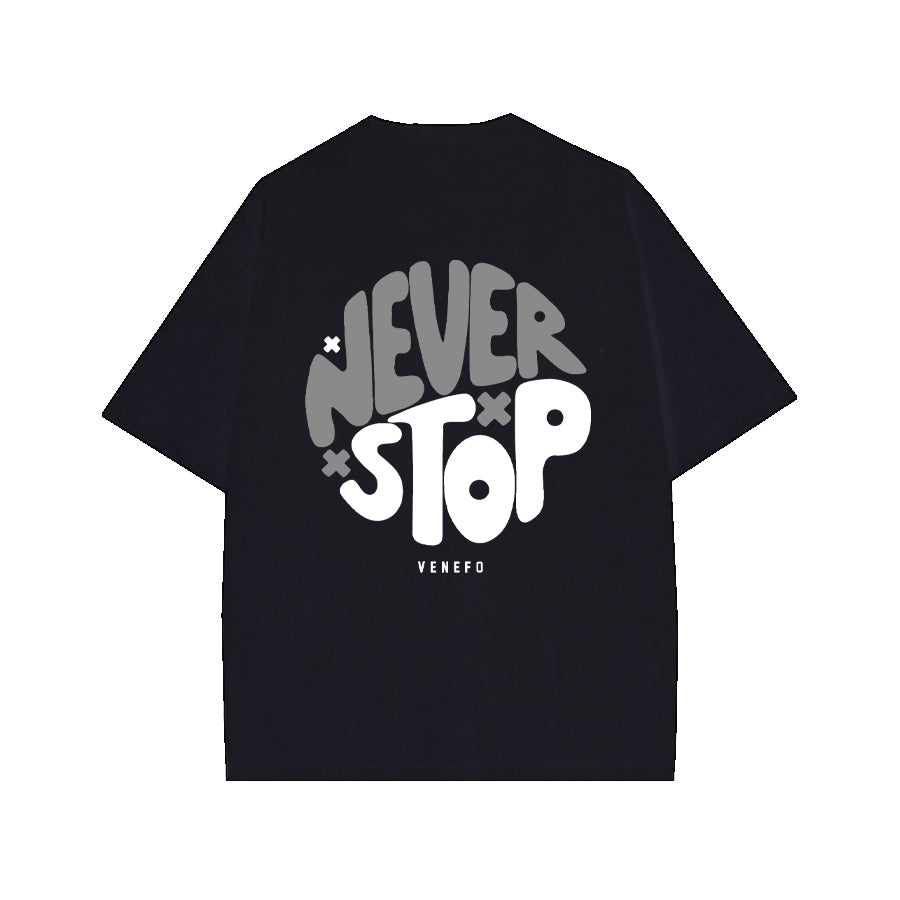 Remera Never Stop (Oversize)