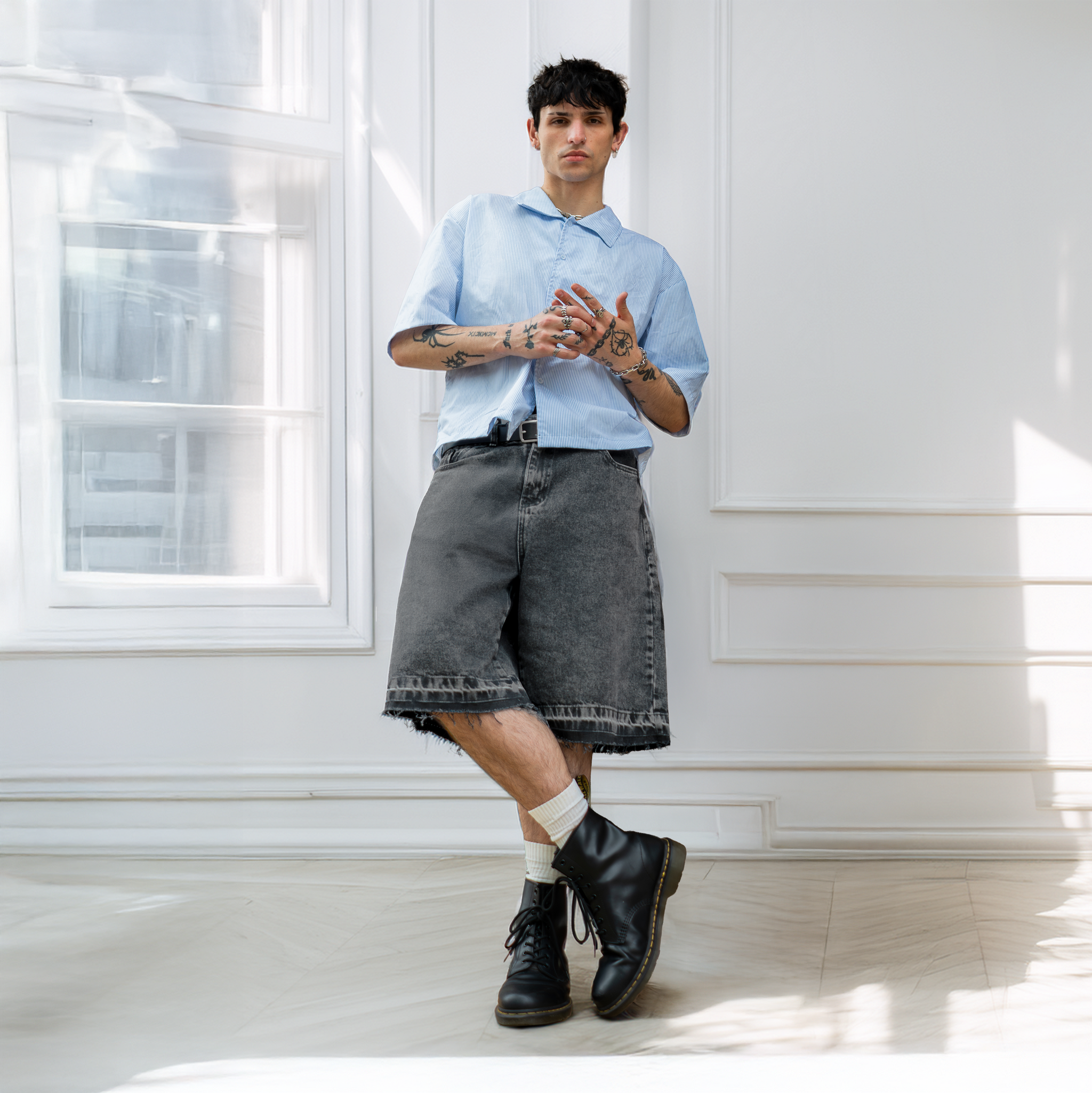 Bermuda Baggy Negra XIII