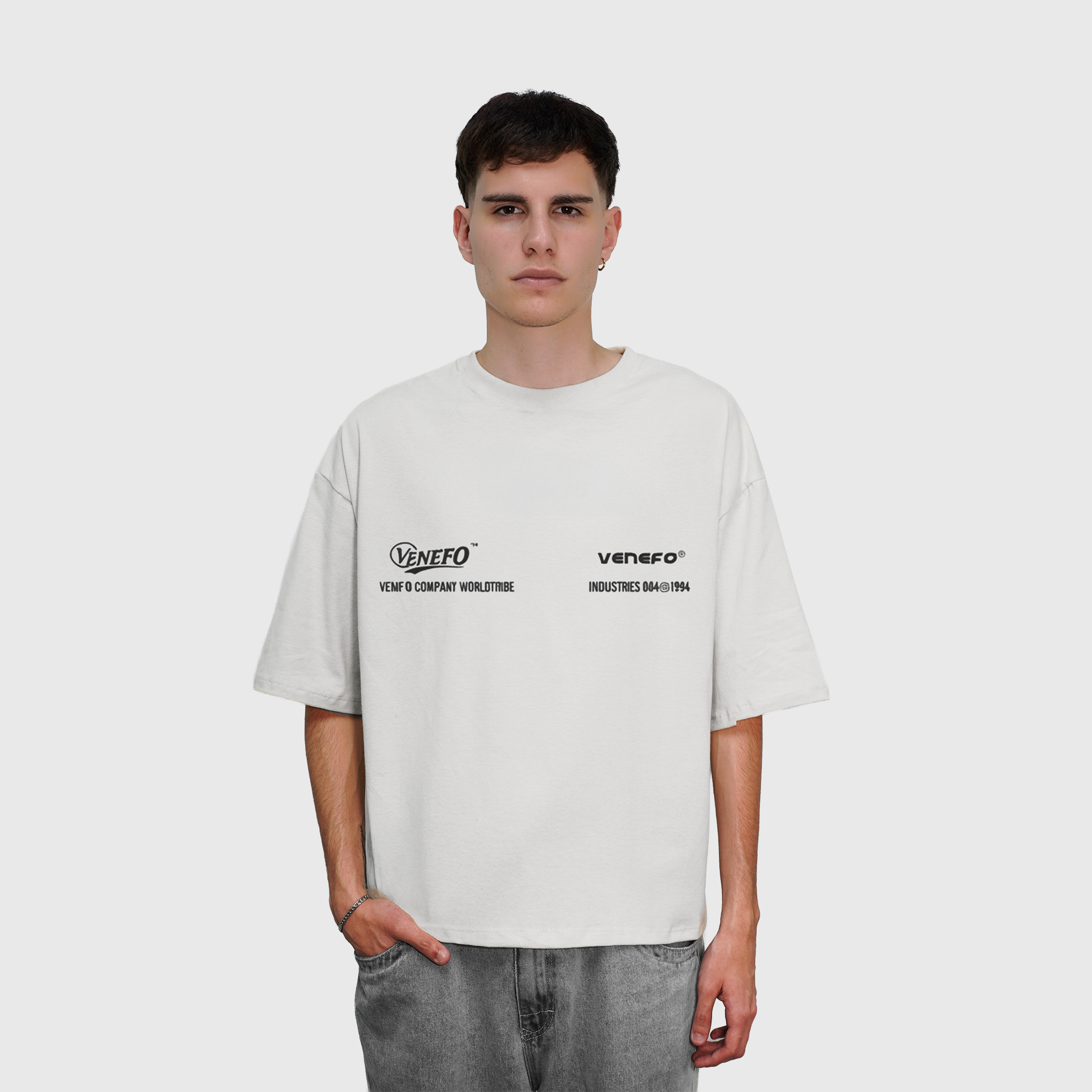 Remera VC Industries (Oversize) (Blanco)