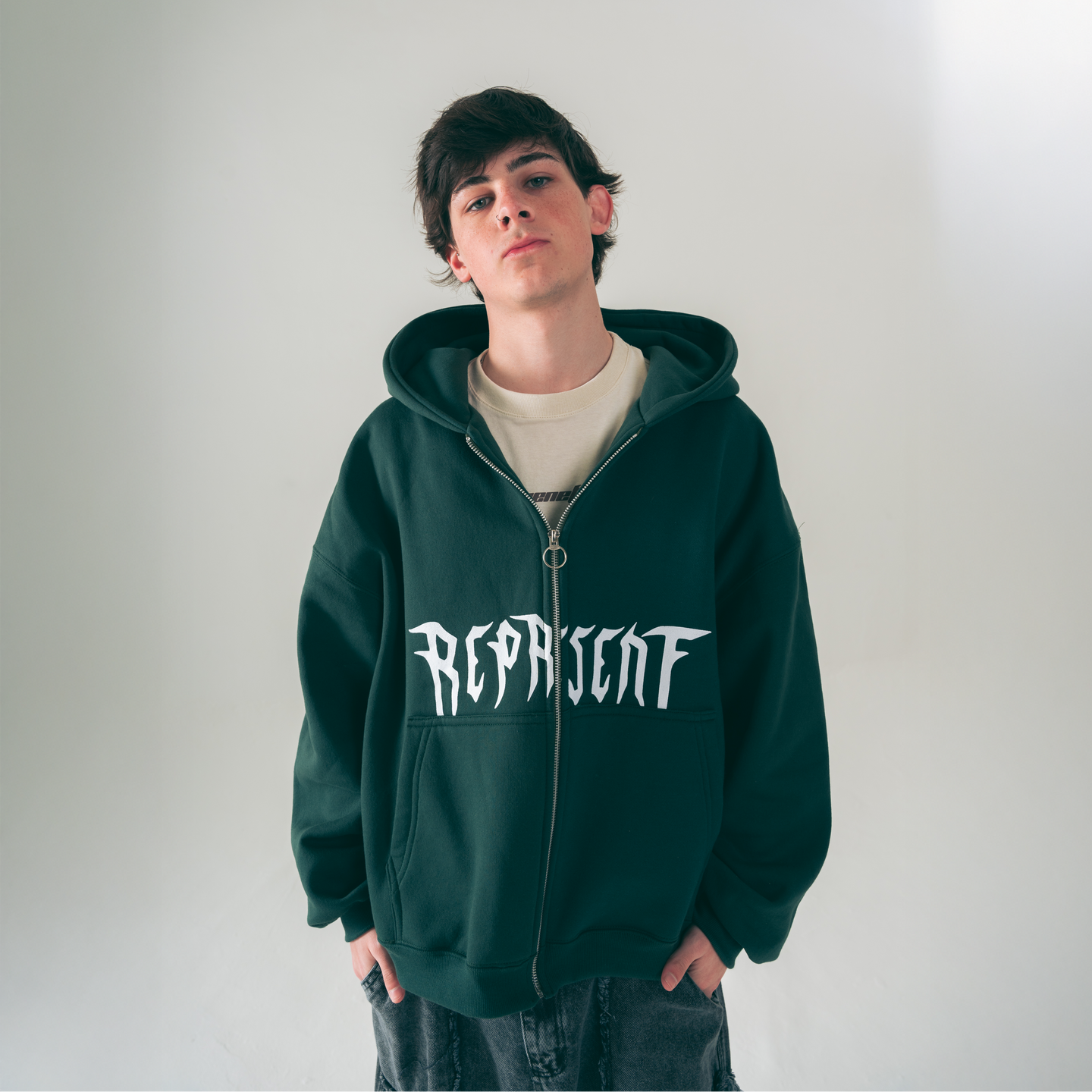 Zip Hoodie Represent (Boxy Fit)