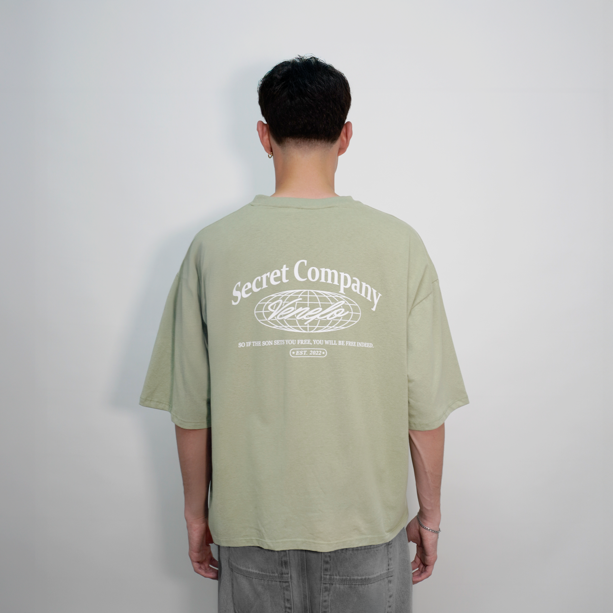 Remera Secret (Oversize) (Verde)