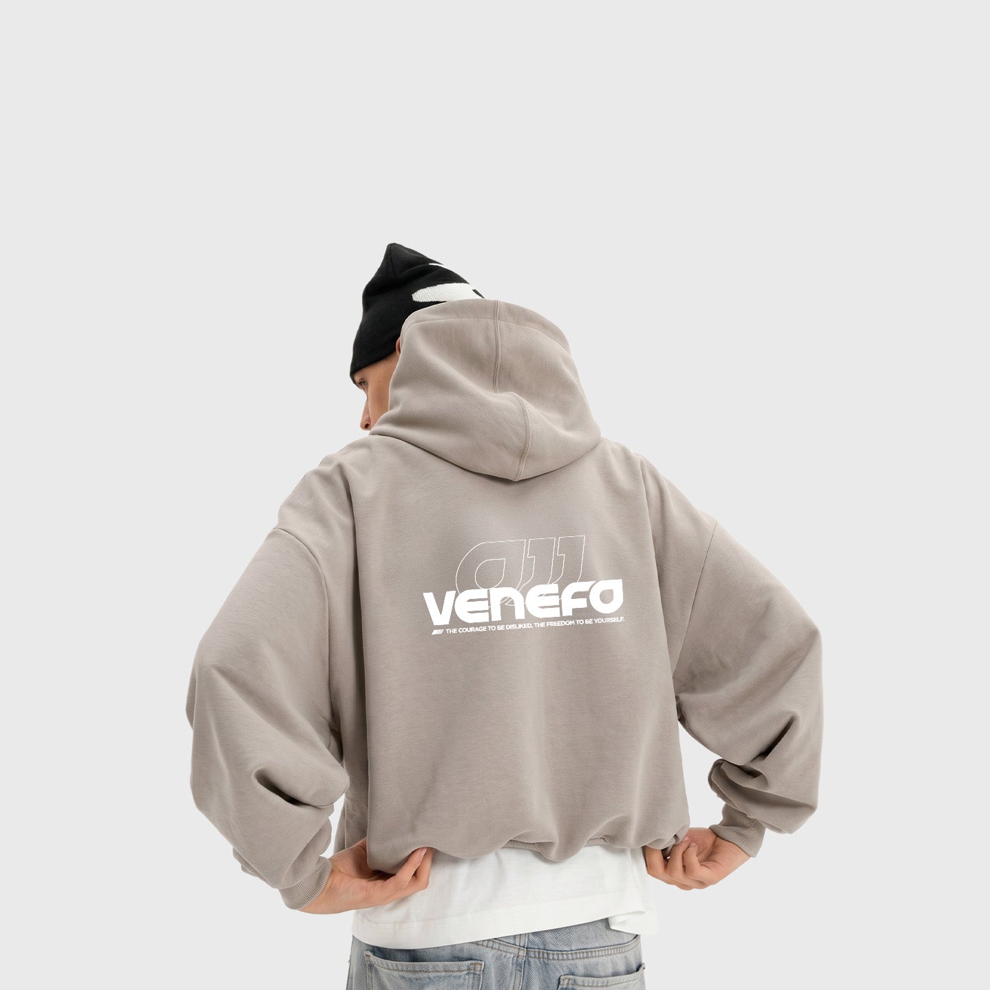 Zip Hoodie Courage (Gris)