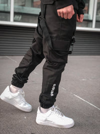 pantalon cargo negro